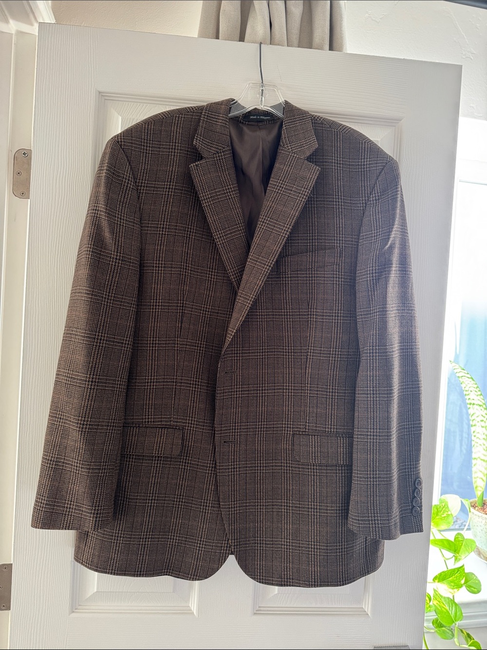 Ralph Lauren Brown Plaid Sport Coat